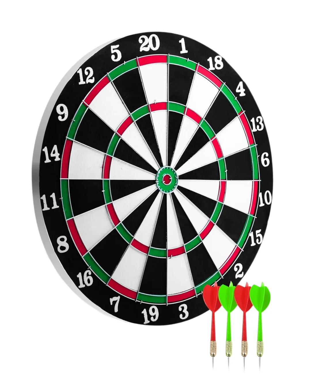 Ev ve Oyun Alanları İçin Dart Tahtası 12 İnç 4 Dart Oku Dahil