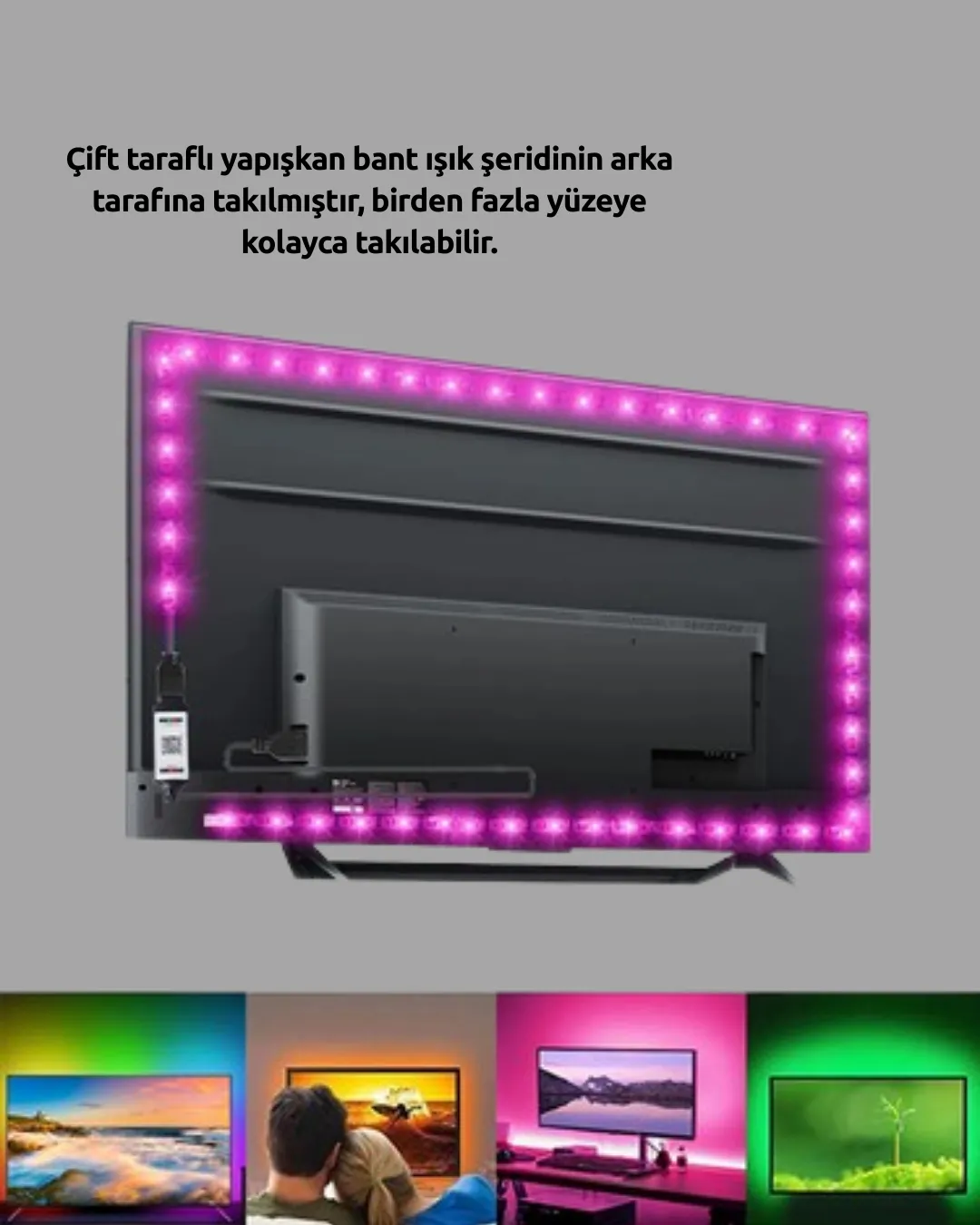 Uzaktan Kumandalı LED TV Arka Işık Şeridi