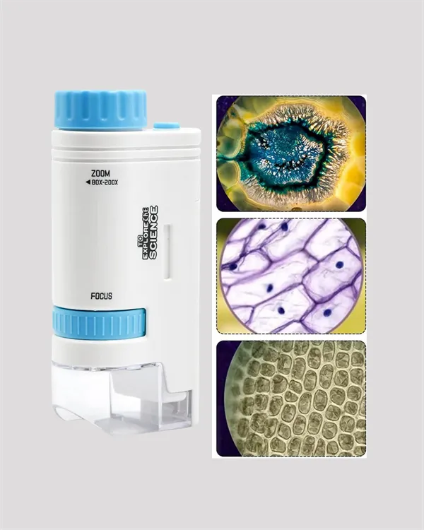Portatif El Mikroskop – LED Işıklı, Aynı Anda Net Odaklama