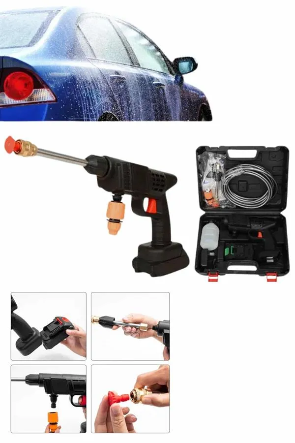 Bahçe Sulama Tabancası Makinesi Yüksek Basınçlı Akülü Yıkama Makinesi