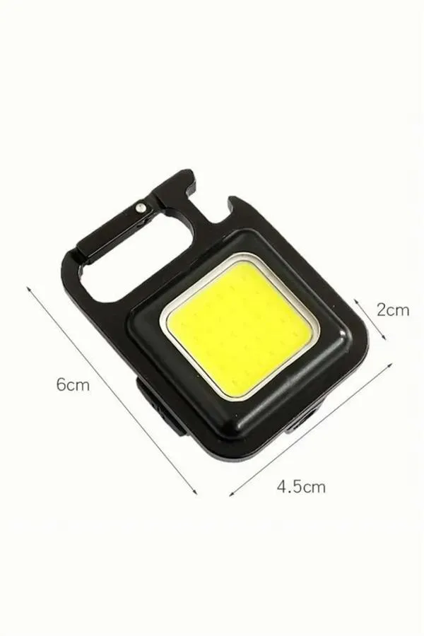 Kamp Çadır Lambası Şarjlı El Feneri Işıldak Anahtarlık Mini Mıknatıslı