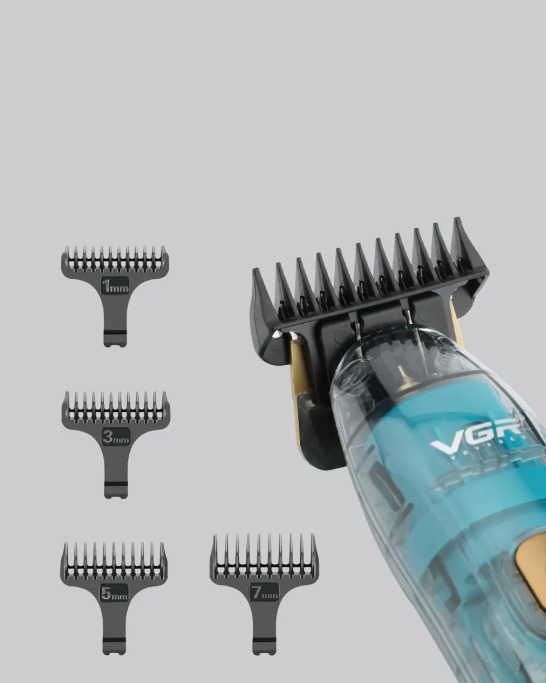 VGR V-695 Saç ve Sakal Kesme Makinesi LED Ekranlı 5 Uzunluk Ayarı