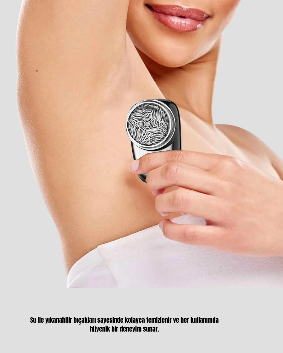 Şarjlı Mini Tıraş Makinesi – Hassas Ciltlere Uygun, Su ile Yıkanabilir, Kompakt Tasarım