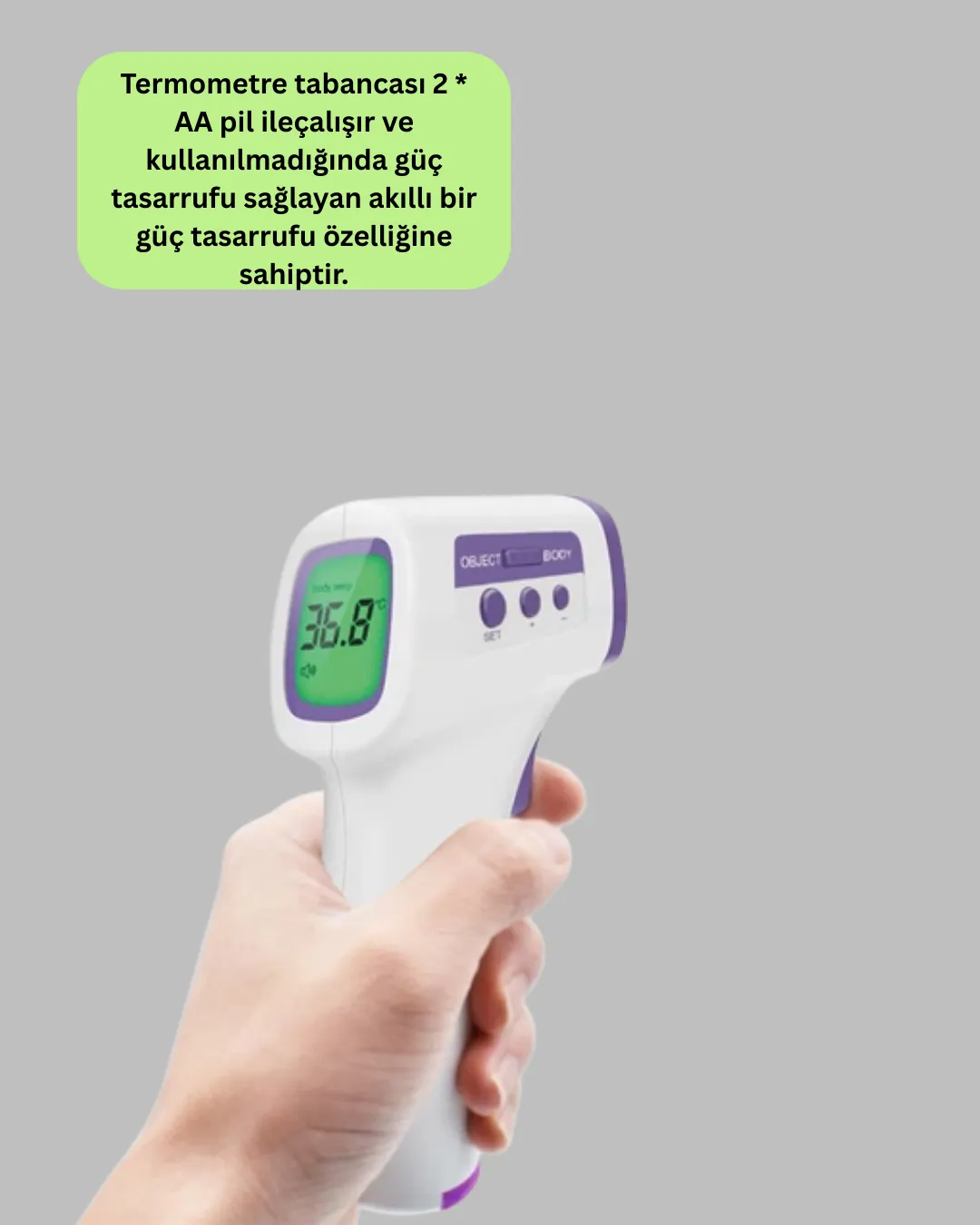 LCD EKRAN TEMASSIZ ATEŞ ÖLÇER