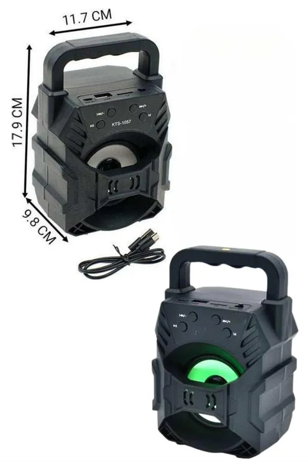 Kablosuz Bluetooth Hoparlör Ses Bombası RGB Işıklı Taşınabilir Yüksek Ses Kaliteli