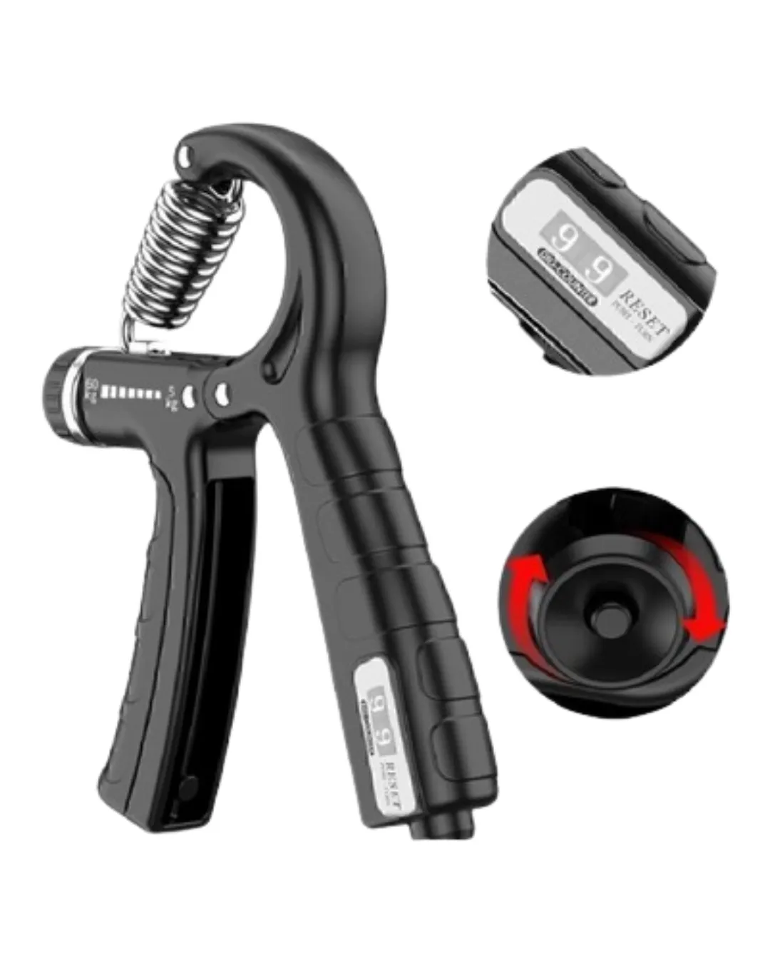 Portatif Ayarlanabilir El Yayı Sayaçlı Dayanıklı Çelik Yay