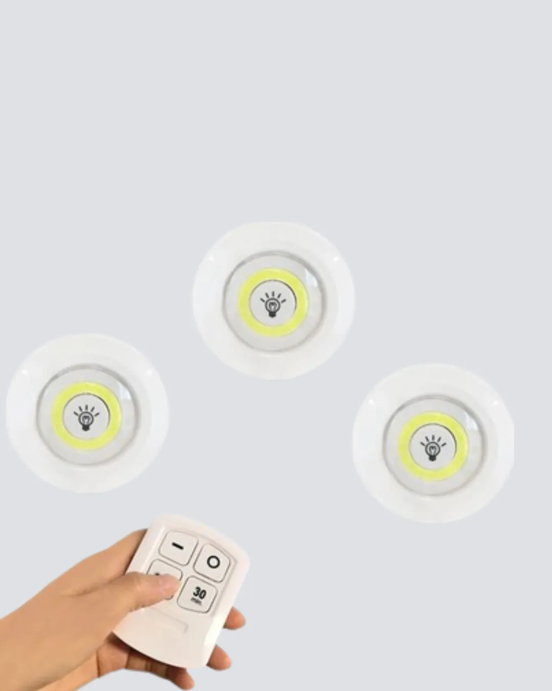 Dekoratif ve Pratik 3’lü Kumandalı Spot LED Aydınlatma