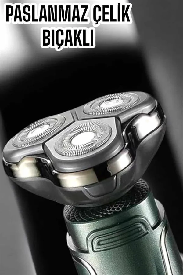 Yüksek Performanslı 3 Başlıklı Profesyonel Tıraş Makinesi