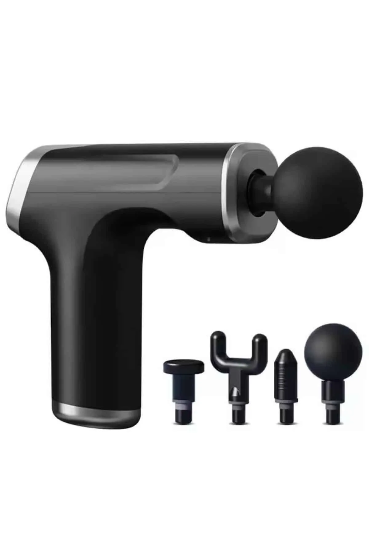 Şarjlı Masaj Tabancası 4 Başlıklı Mini Masaj Tabancası ve Masaj Aleti