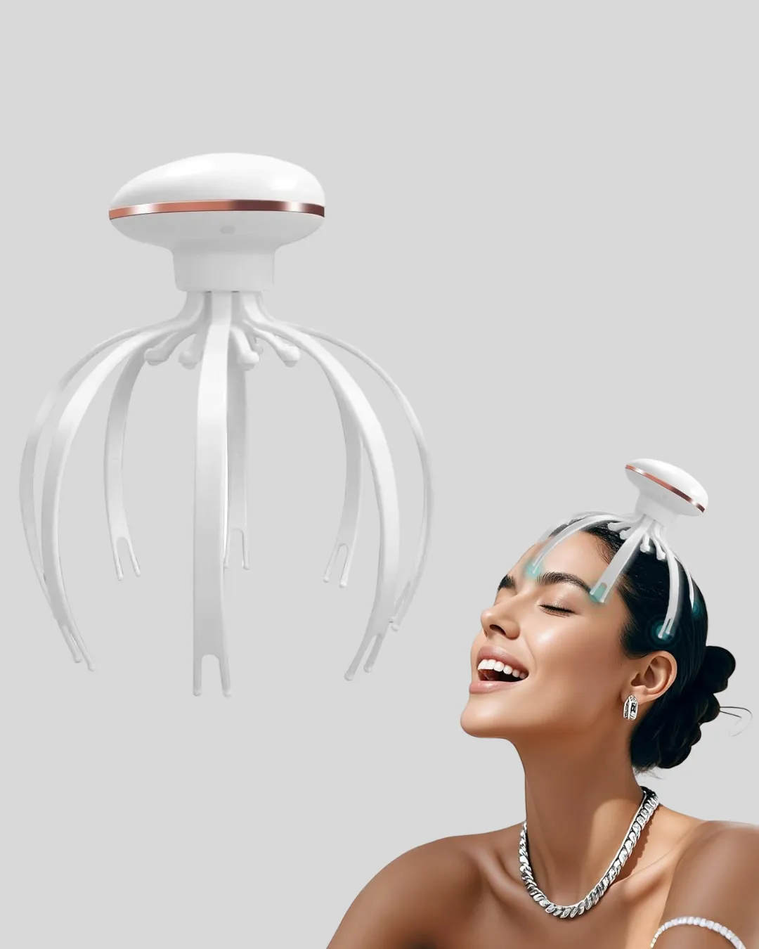 3 Kademeli Elektrikli Kafa Masaj Aleti Stres Giderici Ev Tipi Masaj