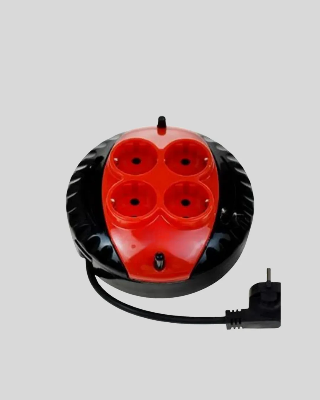 Kırmızı Renk 3 Metre 4’lü Kablolu Priz Makarası