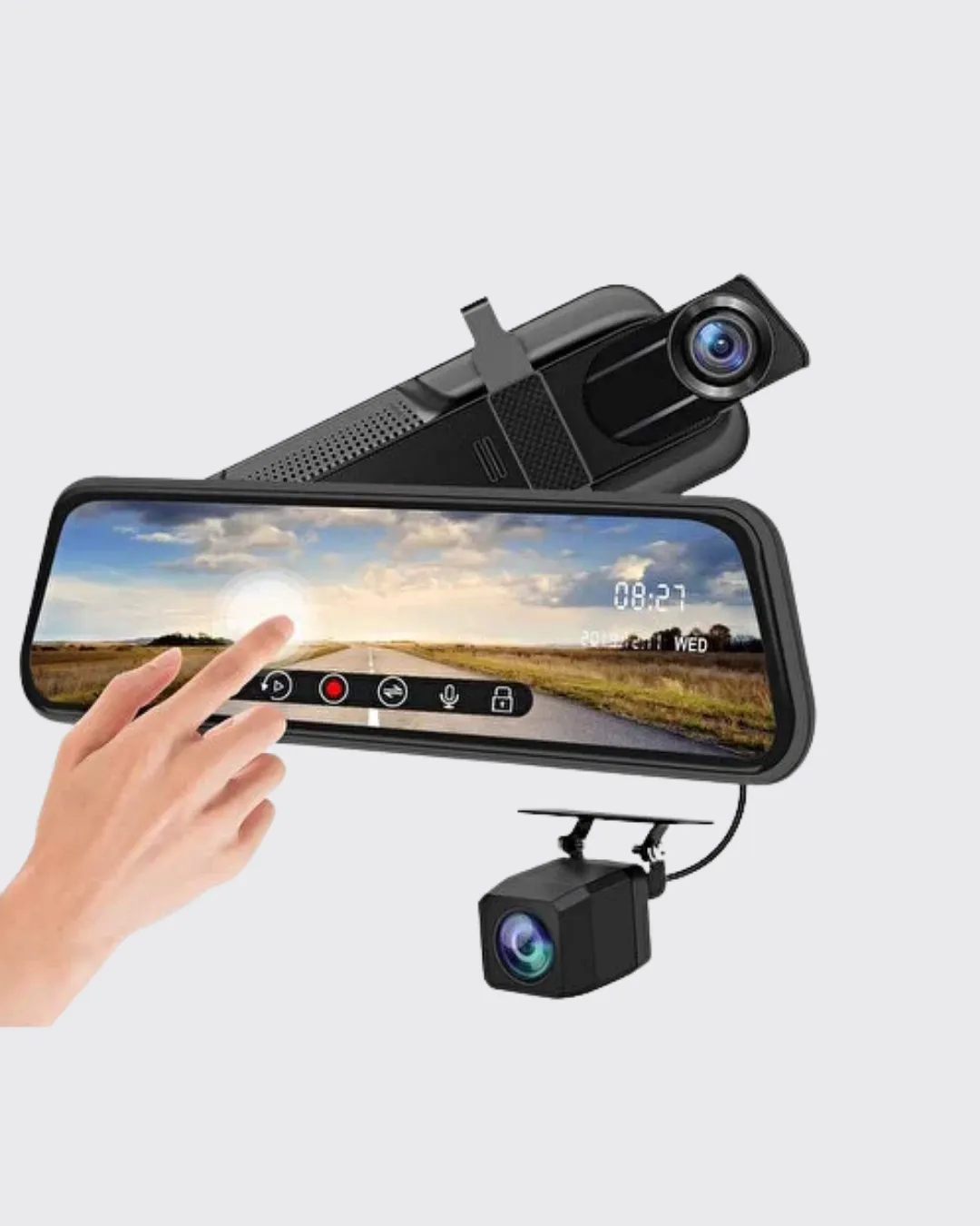 Gece Görüşlü Araç Dikiz Aynası Kamera Park Monitörlü