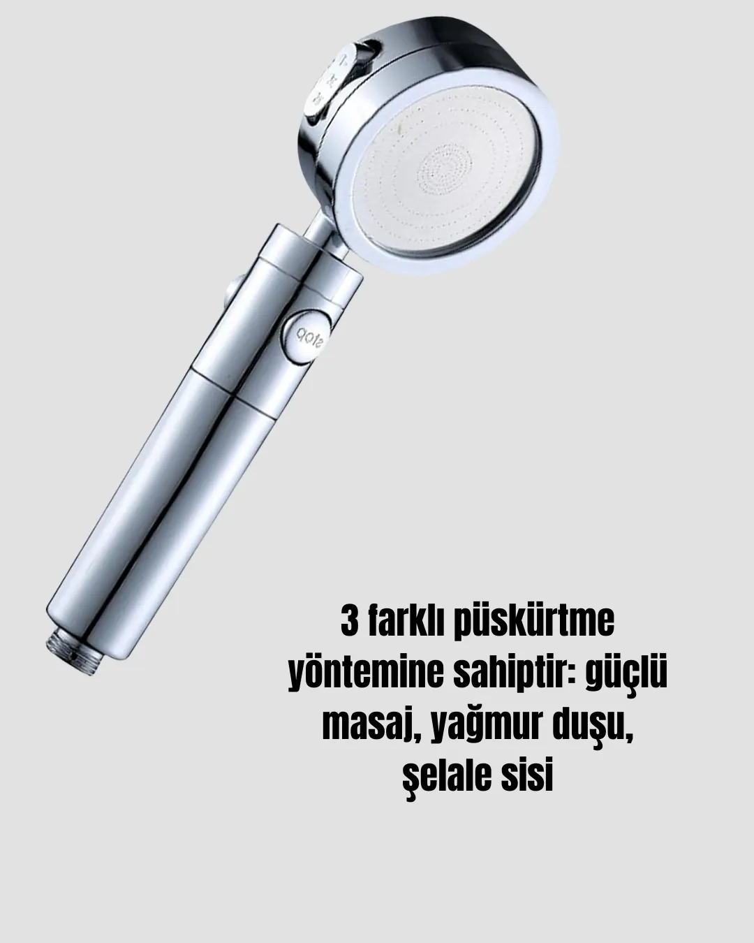 Masaj ve Yağmur Modlu Su Tasarruflu Duş Başlığı