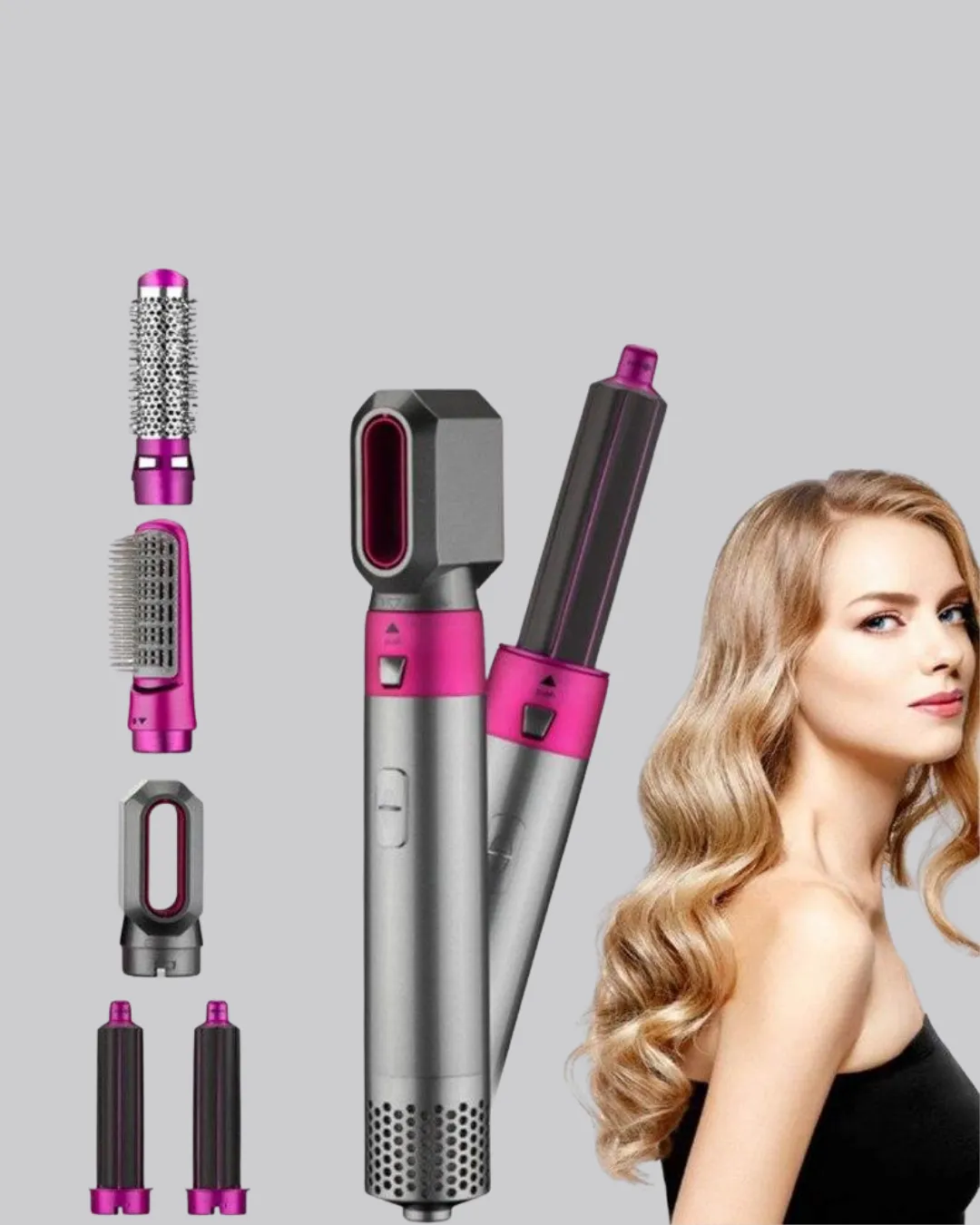 5’i 1 Arada Saç Şekillendirme Makinesi Hızlı Kuruma ve Kuaför Kalitesinde Sonuç