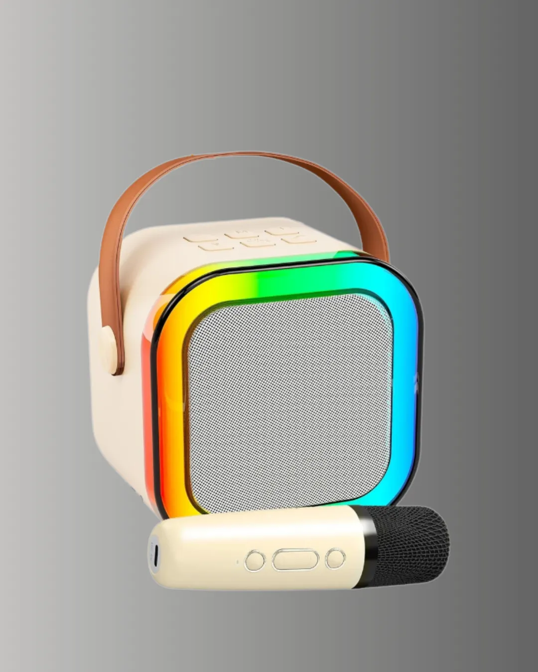 Taşınabilir Karaoke Mikrofon Seti Bluetooth Hoparlörlü