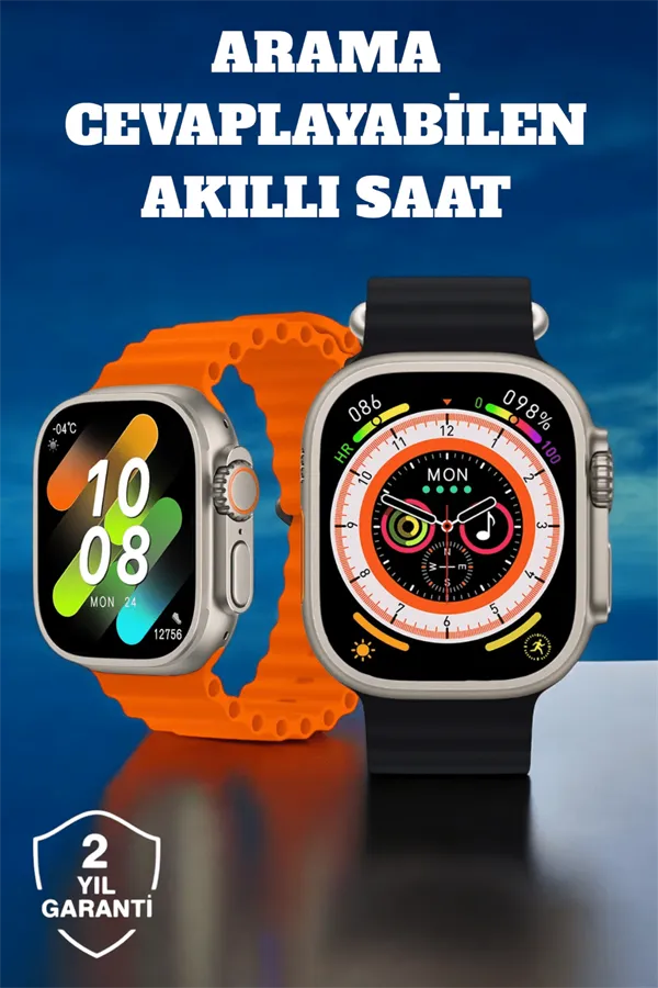 Kablosuz Şarjlı, Çağrı ve Müzik Kontrolü Sağlayan Akıllı Saat