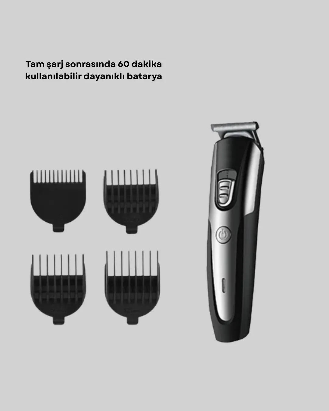 Ergonomik Profesyonel Tıraş Makinesi Saç Sakal Kesme ve Düzeltme