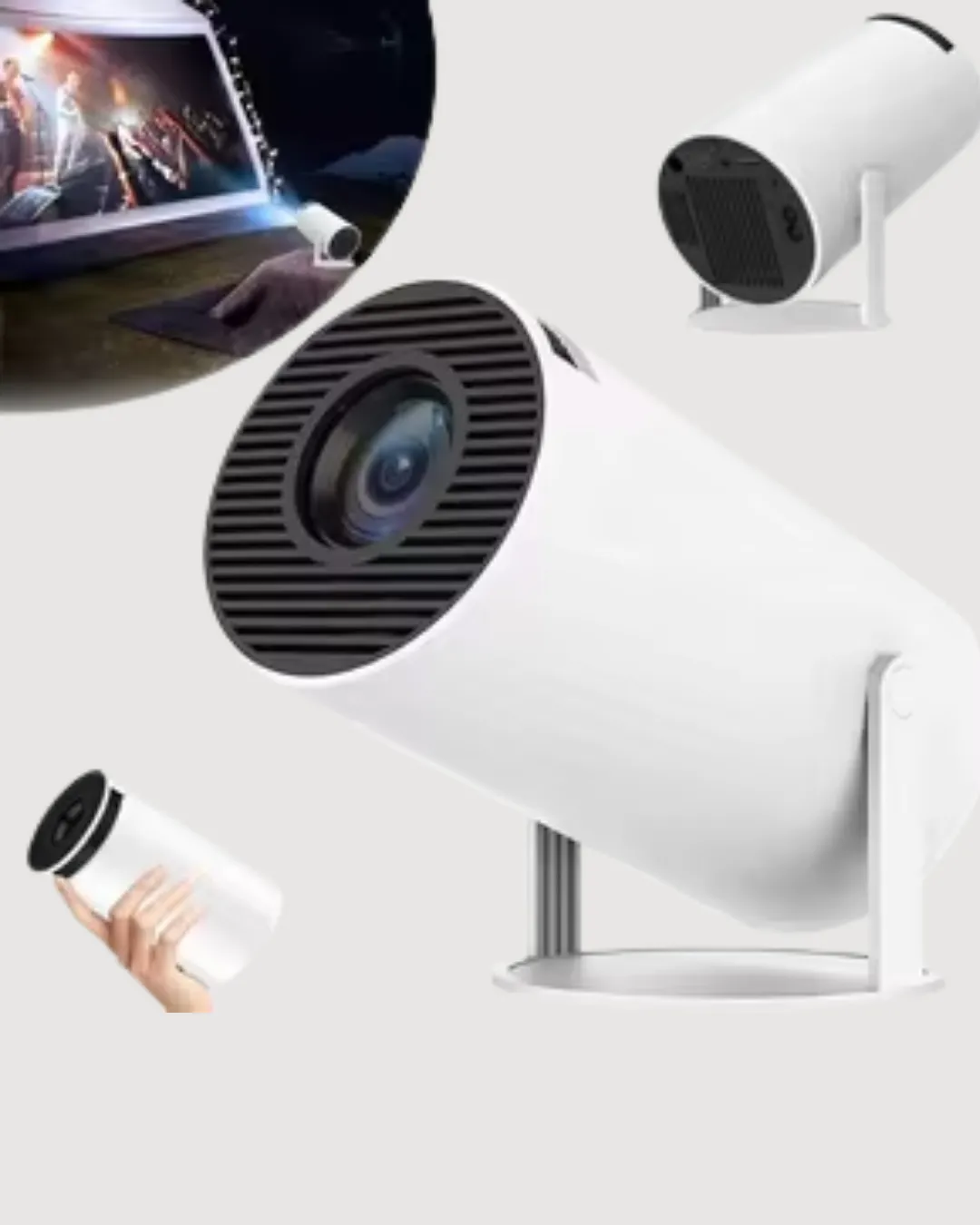 4K Uyumlu 130 İnç Full HD Projeksiyon Cihazı ve Kablosuz Aktarım Özelliği