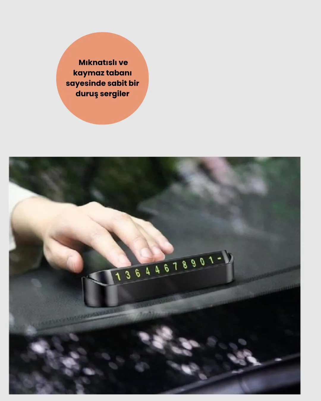 Fosforlu Işıltı ile Araç İçi Telefon Numaratörü – Güvenli Parkın Anahtarı
