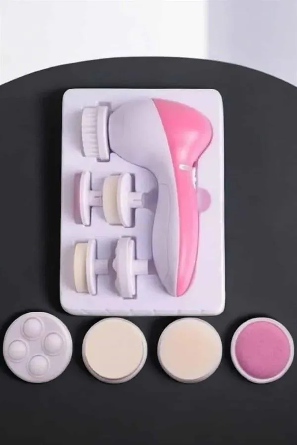 Taşınabilir Yüz Temizleme Cihazı Masaj, Peeling, Temizlik 5 Başlıklı