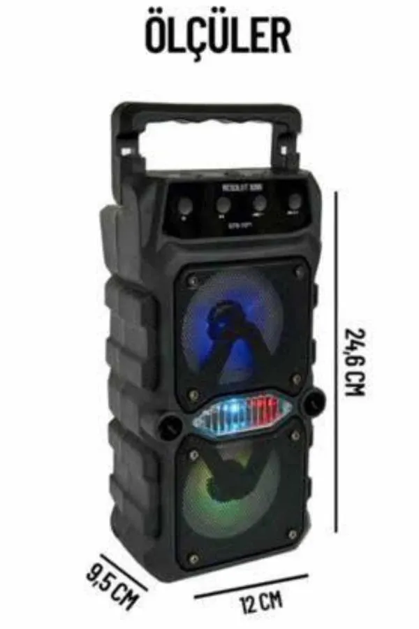 Büyük Boy Bluetooth Hoparlör Çoklu Bağlantı Çift Çıkışlı Taşınabilir Kesintisiz