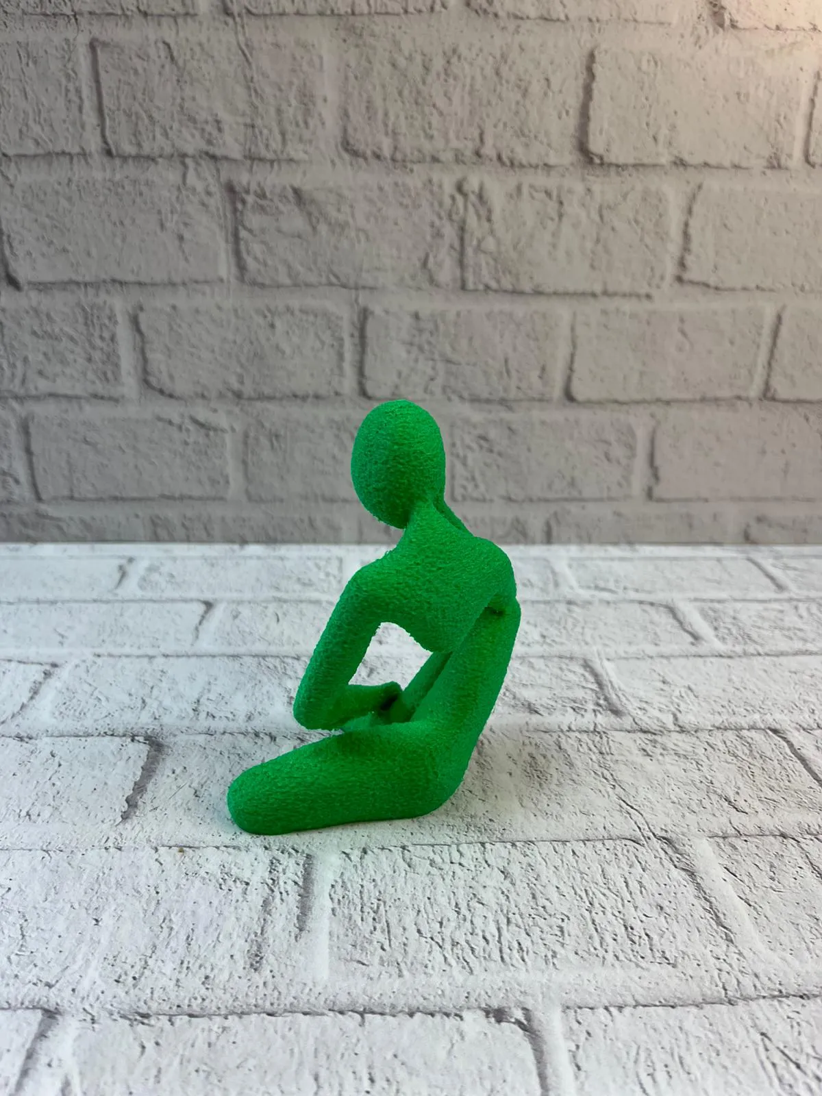 Minimal İnsan Figürü Biblo Yeşil Ev ve Ofis Dekoru