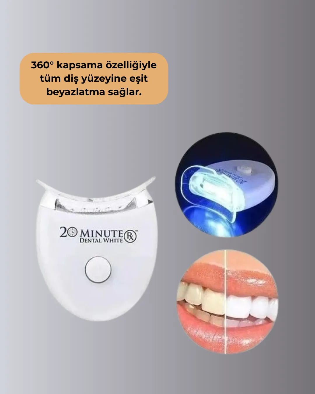 LED Işıklı Profesyonel Diş Beyazlatma Seti