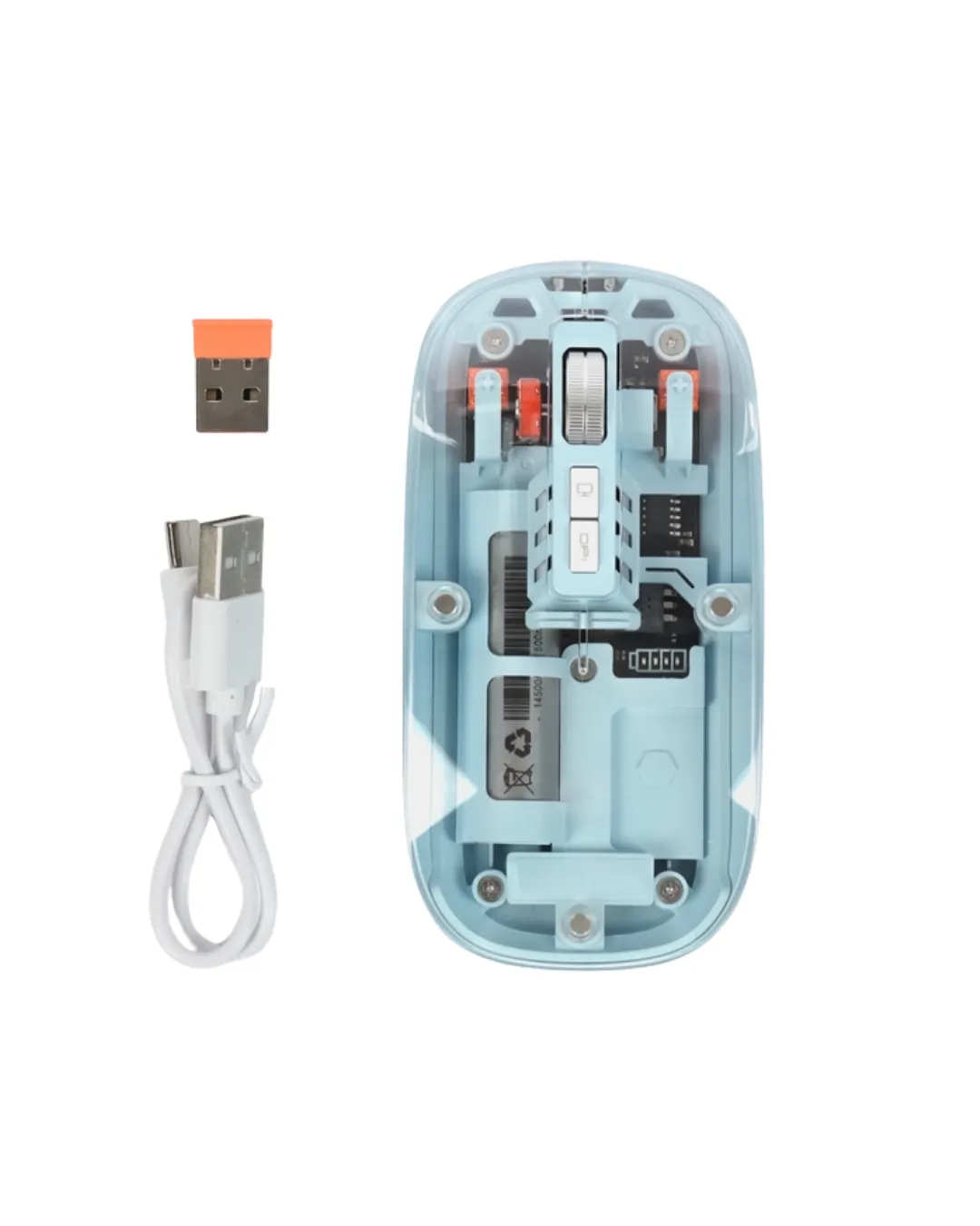 Ofis ve Günlük Kullanım İçin Mavi Bluetooth Kablosuz Mouse