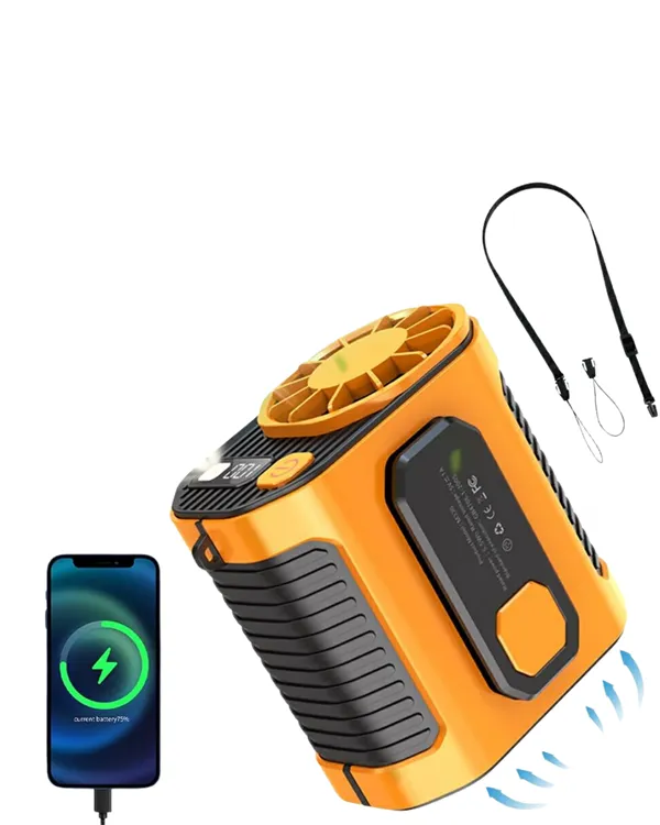 Yüksek Hızlı Mini Klima Fan – 11 m/s Rüzgar Gücü, 100 Hız Ayarı