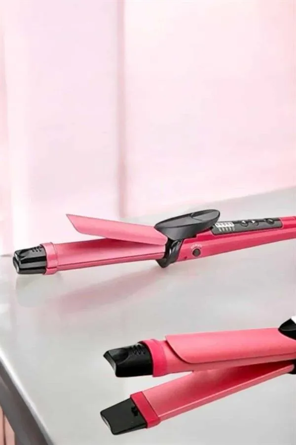 Hem Düzleştirici Hem Maşa Saç Şekillendirici