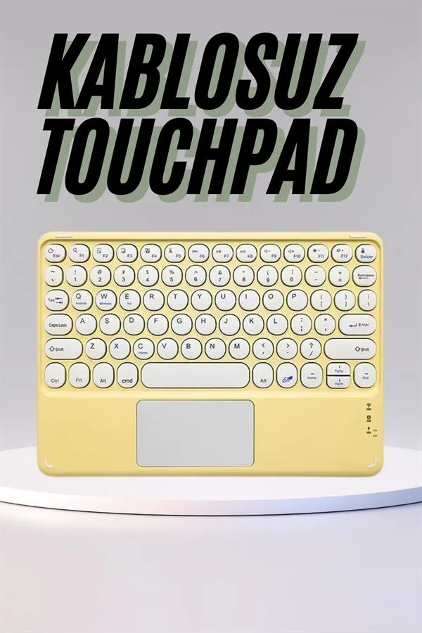 Profesyonel Wifi Q Klavye Bluetooth Klavye Touchpad 10.8 Inç