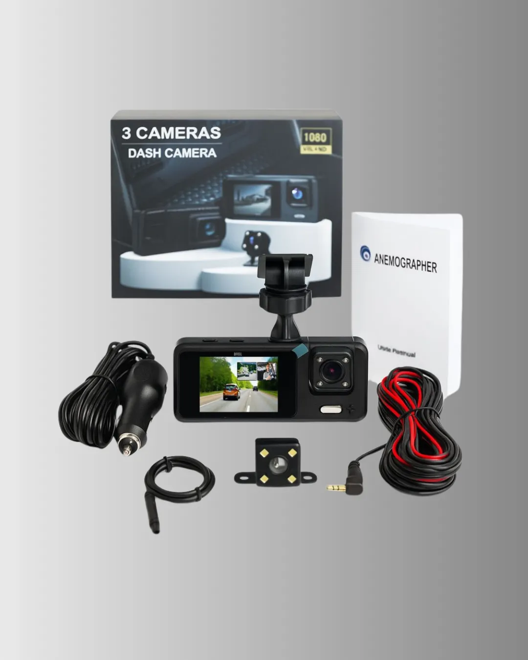 Full HD 1080P Araç Kamerası | Gece Görüşlü, Döngü Kayıt ve Geri Görüş