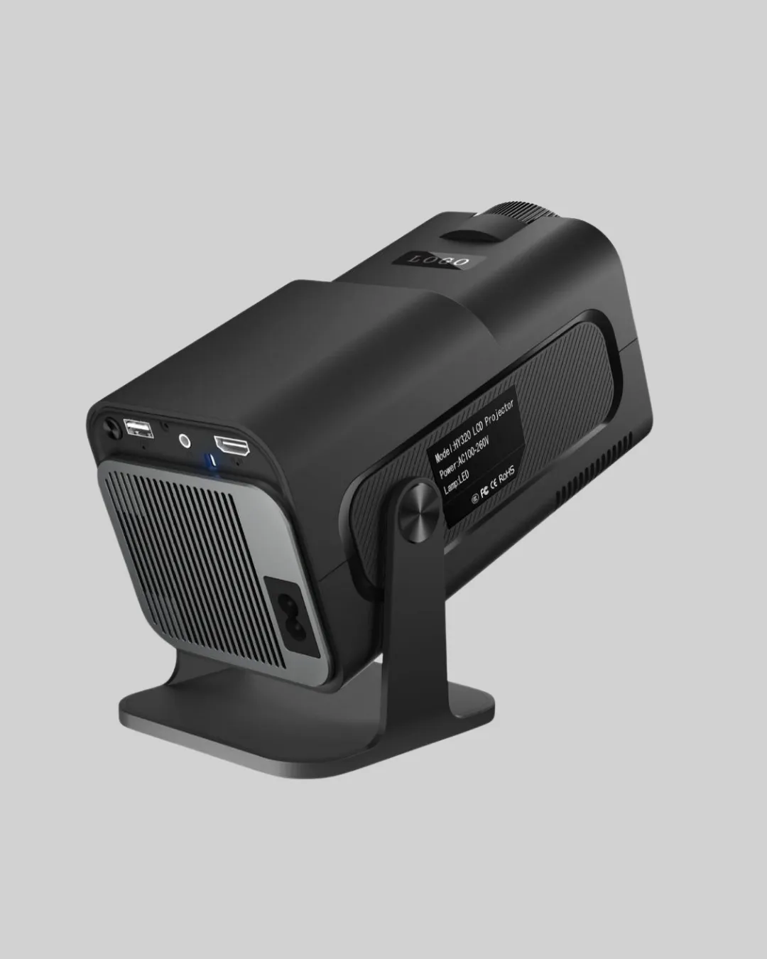 Taşınabilir Akıllı Projeksiyon HDMI USB Uyumlu Oyun Destekli Kompakt