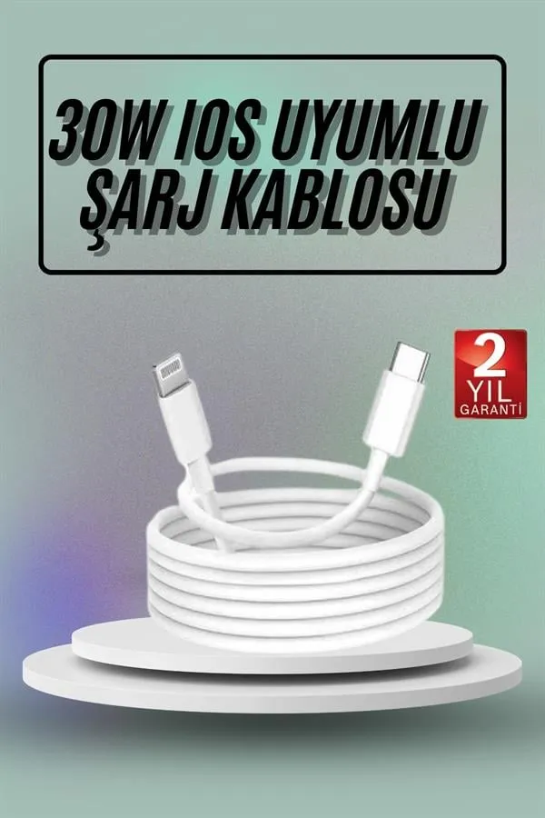 İOS Uyumlu 8 X Xs Xr 11 12 13 14/Pro Max Mini Plus Şarj Kablosu