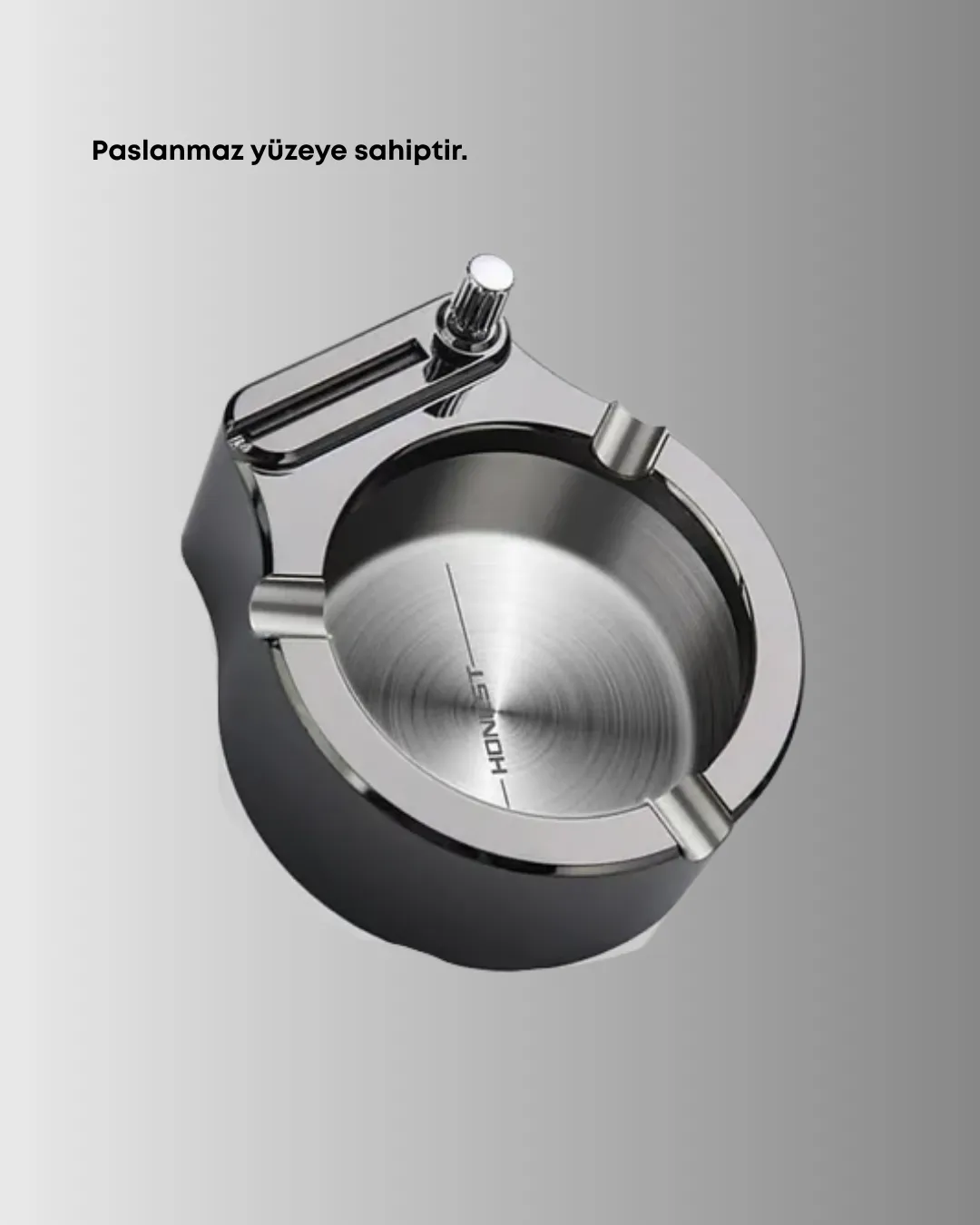 Metal Küllük Çakmaklı Masa Üstü Şık Tasarım