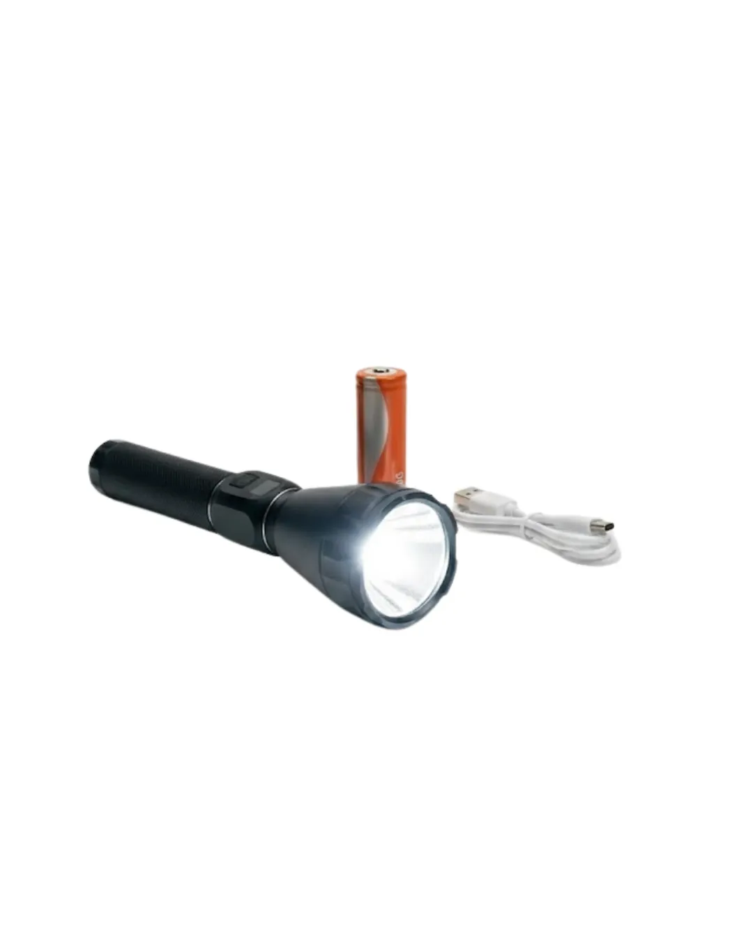 Yüksek Lümenli Şarjlı El Feneri 9000mAh Güçlü Işık ve Taşıma Çantalı Set