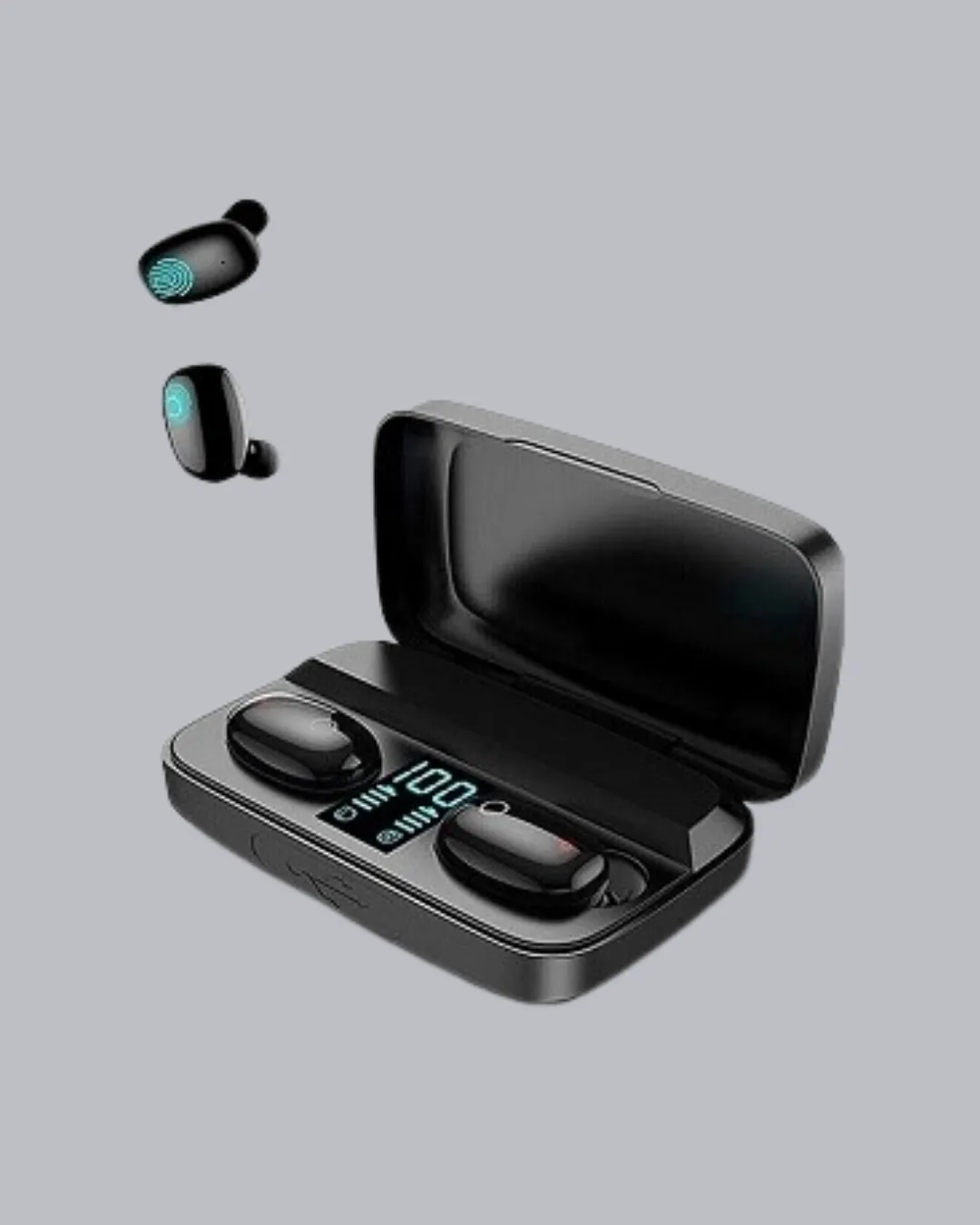 TWS Bluetooth Kulaklık 1800mAh Şarj Kutulu Dijital Ekranlı