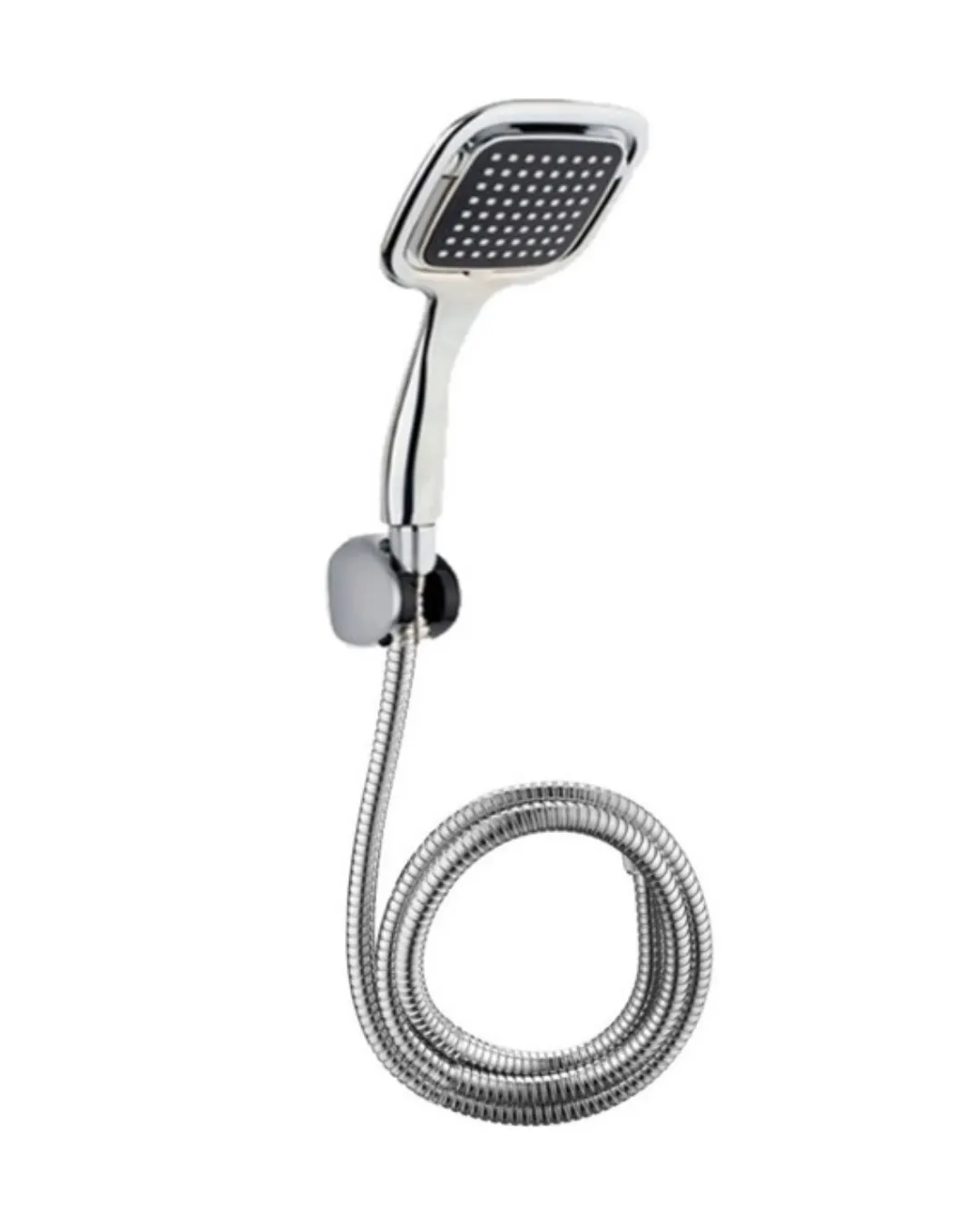 Siyah Duş Seti El Duşu Başlığı Spiral Hortum Dayanıklı Banyo Duş Aksesuarı