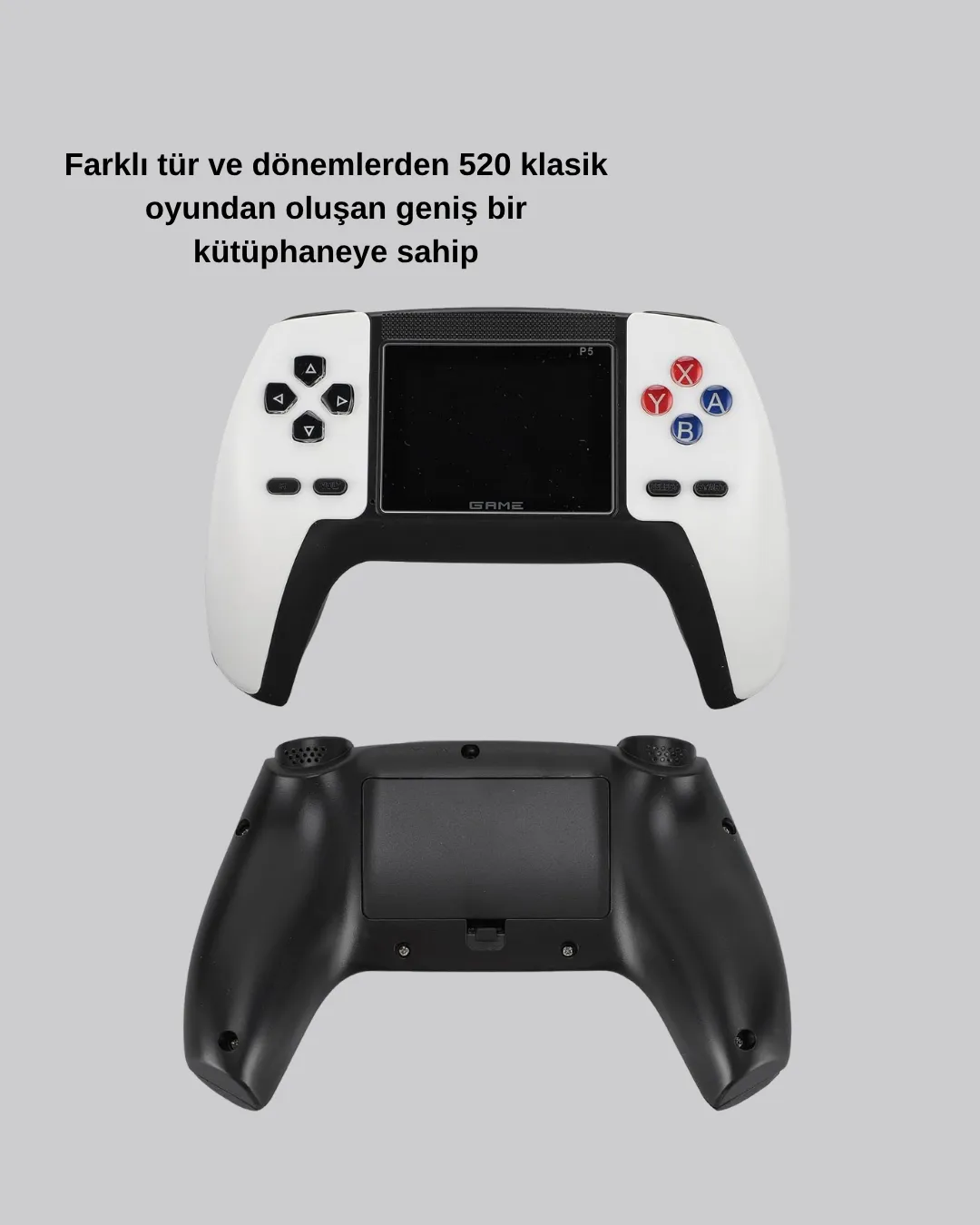 Oyun Konsolu – 520 Dahili Oyun, Şarjlı, TV AV Çıkışlı Mini Konsol