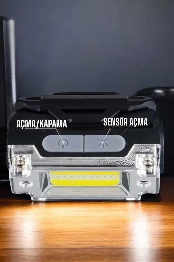 Kafa Lambası Kamp Feneri Balıkçı Feneri Başlıklı Suya Dayanıklı