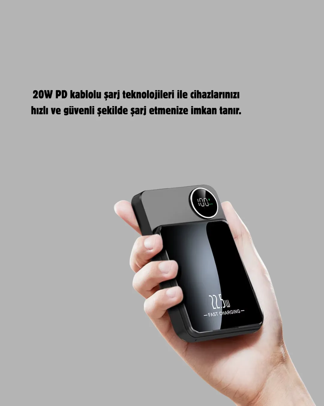 MagSafe Uyumlu Powerbank 20W PD 15W