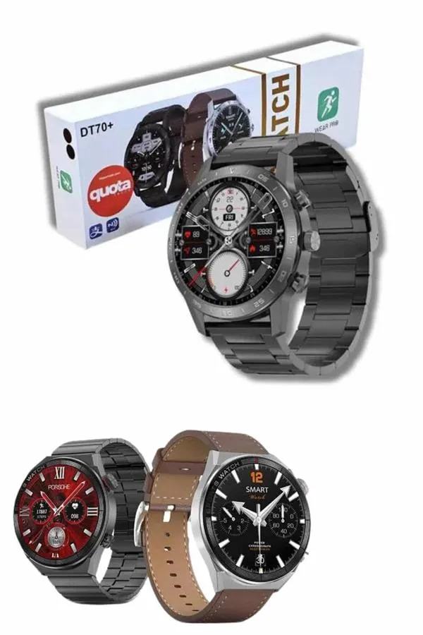 Erkeklere Özel Akıllı Saat Çelik Kordon Bluetooth Bağlantılı İOS ve Android Uyumlu