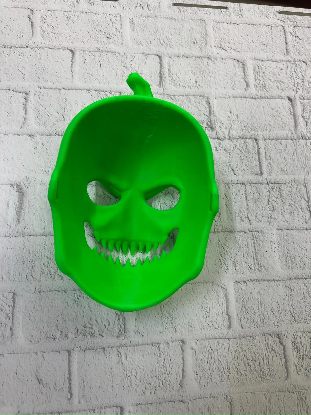 Yeşil Korku Temalı Maske Cadılar Bayramı Dekor