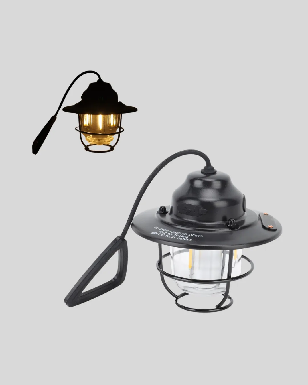 Taşınabilir Retro Çam Konisi Kamp Lambası Gece Işığı Su Geçirmez