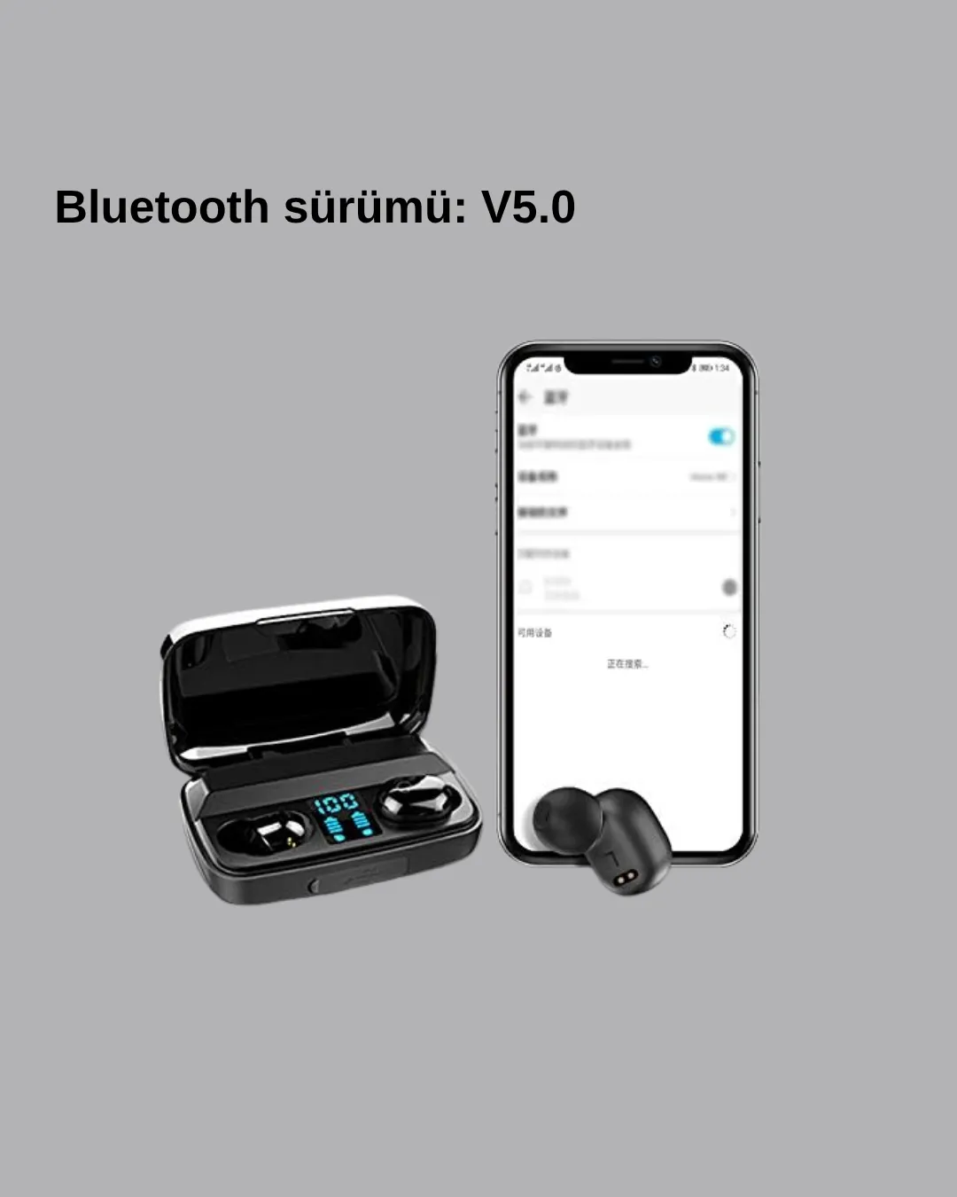 A10s TWS Bluetooth 5.0 Kulaklık – Powerbank’li Şarj Kutusu, Dokunmatik Kontrol, Gerçek Stereo