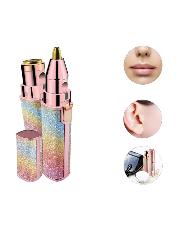 Paslanmaz Çelik Bıçaklı USB Epilatör – Kaş, Üst Dudak ve Çene Tüy Temizleyici