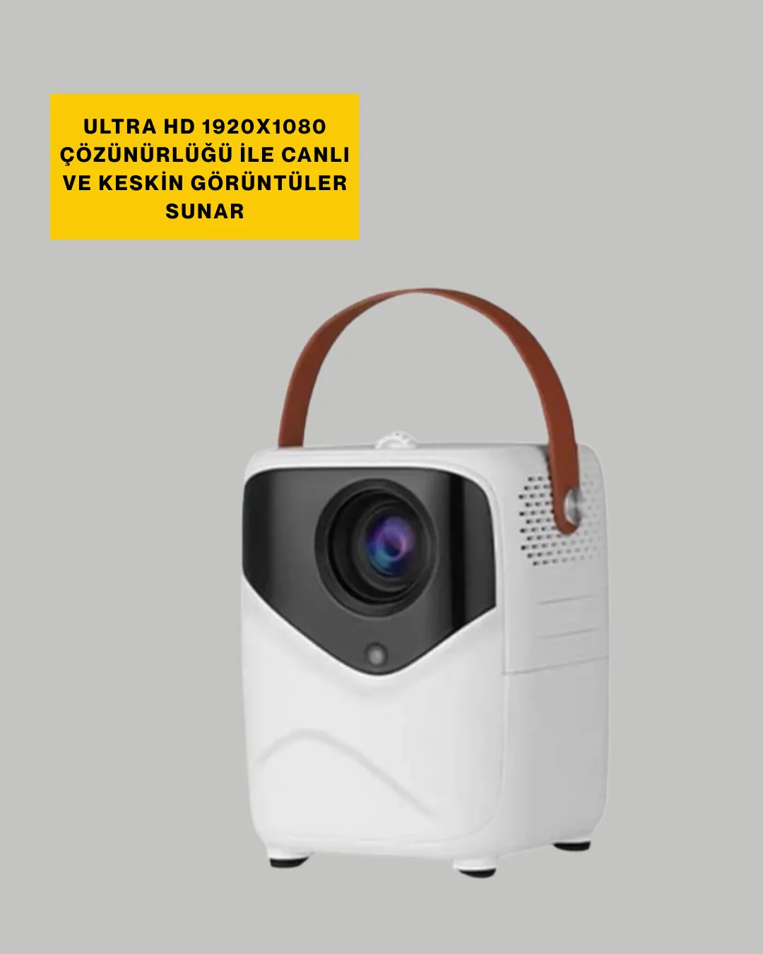 50 inç TV Deneyimli Projektör – Yakın Mesafede Geniş Görüntü