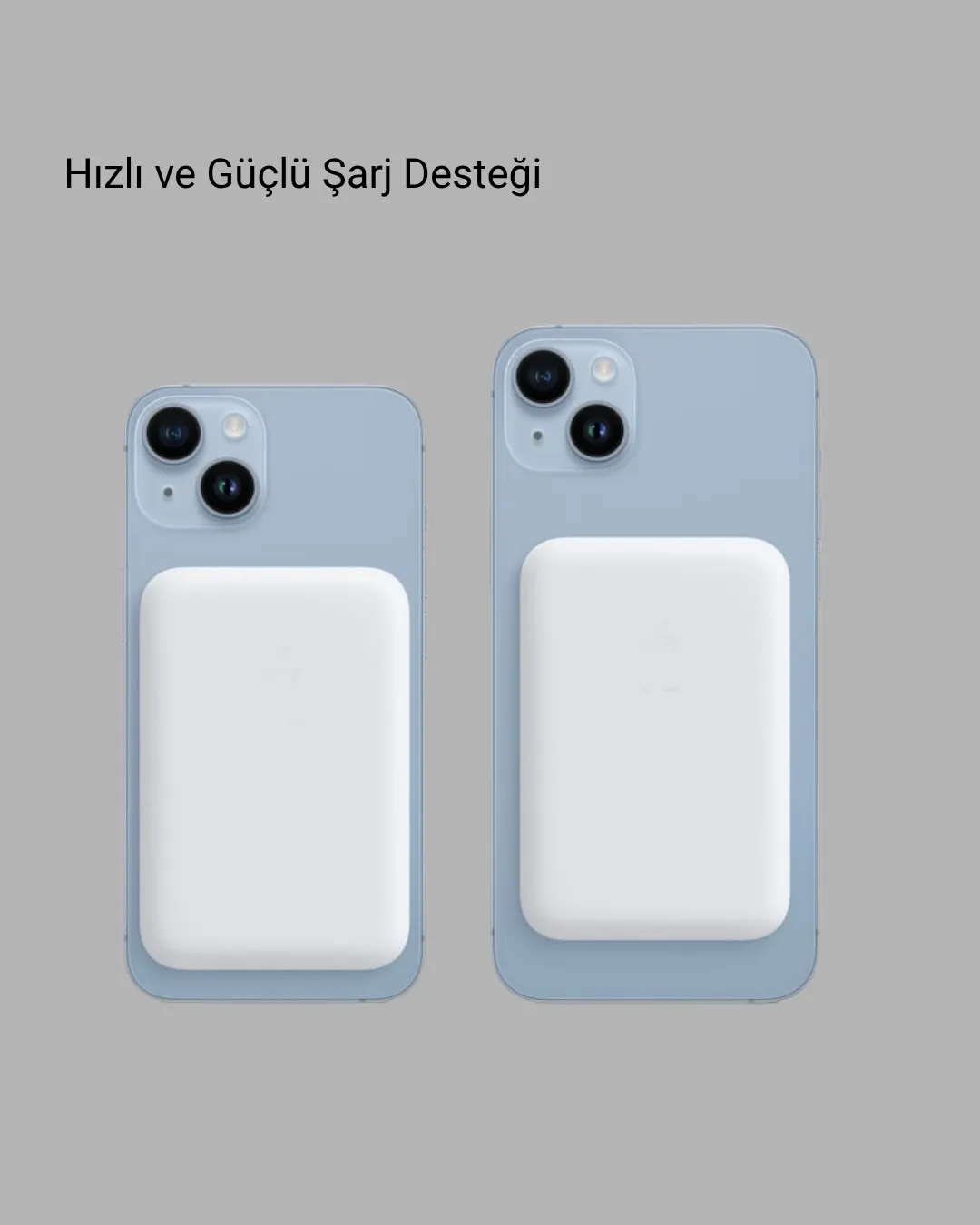 MagSafe 15W Kablosuz Hızlı Şarj, Lightning Girişli Taşınabilir Batarya