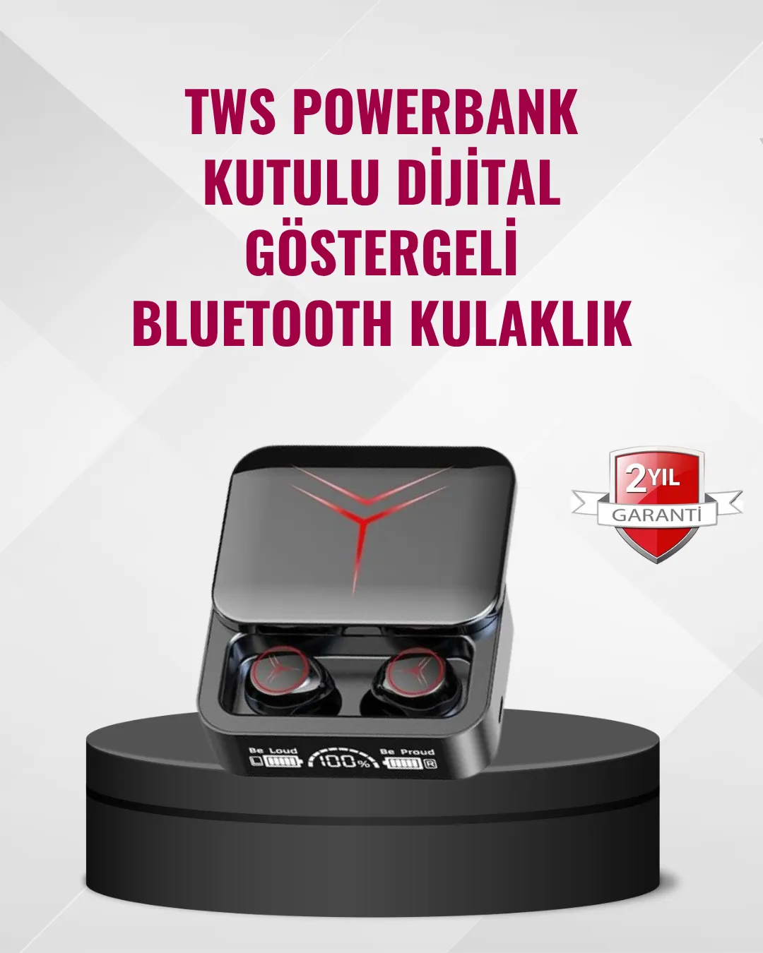 Bluetooth 5.3 Kablosuz Kulaklık – Dokunmatik Kontrol ve IPX6 Su Geçirmezlik