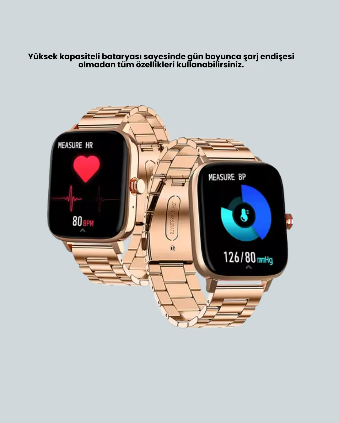 41 mm Kavisli Kasa Akıllı Saat IOS ve Android Uyumlu
